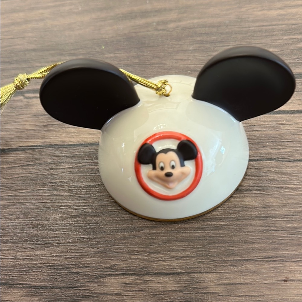 Disney Lenox Mickey Mouse Ornament - Black and White